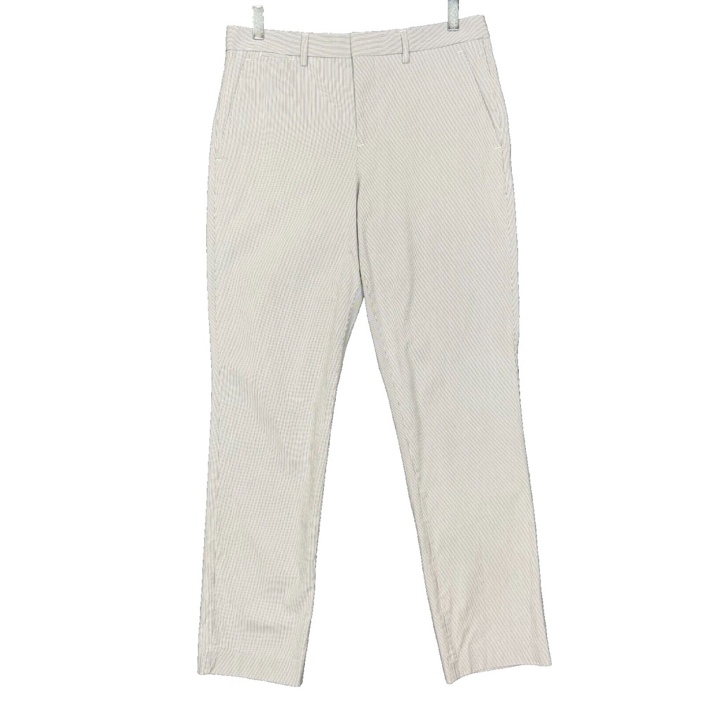 Express Pants Mens 30x32 Fits 32x31 Grey Stripe Photographer Slim‎ 100% Cotton